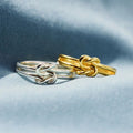 925 Sterling Silver Knotted Ring