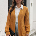 Open Front Longline Cardigan with Pockets