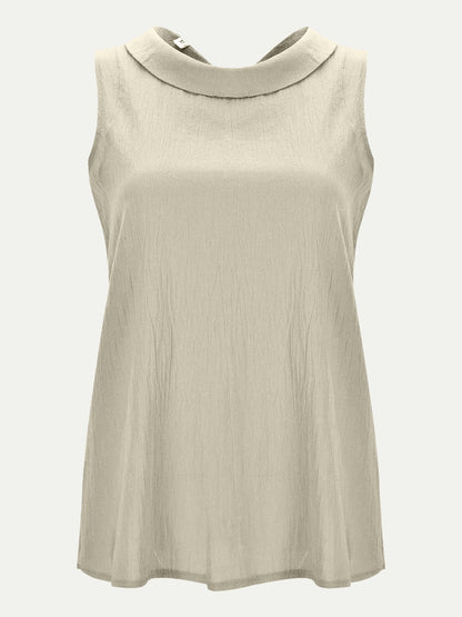 Full Size Round Neck Sleeveless Top