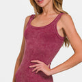Zenana Ribbed Scoop Neck Tank
