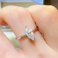 2 Carat Moissanite 925 Sterling Silver Ring