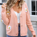 Angel Wings Crochet Flower Button Up Cardigan