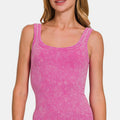 Zenana Ribbed Scoop Neck Tank
