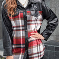 Ivy Lane Plaid Button Up Dropped Shoulder Jacket