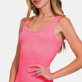 Zenana Ribbed Scoop Neck Tank
