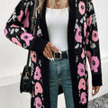 Perfee Open Front Longline Cardigan