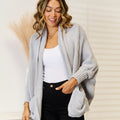 Angel Wings Open Front  Cardigan with Pockets