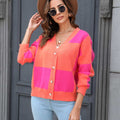 Angel Wings Plaid V-Neck Dropped Shoulder Cardigan