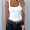 Devine Square Neck Wide Strap Tank