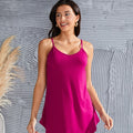 Full Size Spaghetti Strap V-Neck Flowy Tunic Cami