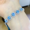 5 Carat Moissanite 925 Sterling Silver Bracelet