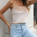 Straight Neck Cropped Cami
