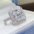 2 Carat Moissanite 925 Sterling Silver Ring