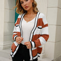 Angel Wings Striped Button Down Cardigan