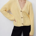 Raglan Sleeve Button Down Cardigan
