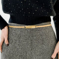 Elastic Iron Skinny Belt