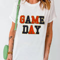 GAME DAY Round Neck Short Sleeve T-Shirt