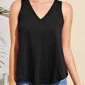 V-Neck Curved Hem Tank