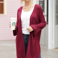 Open Front Long Sleeve Cardigan