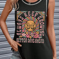 Graphic Round Neck Tank