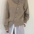 Dropped Shoulder Buttoned Cardigan