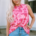 Printed Frill Trim Tank