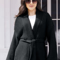 Tied Open Front Long Sleeve Cardigan