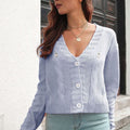 Cable-Knit Button Down Cardigan