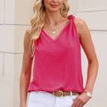 Knot Detail V-Neck Tank