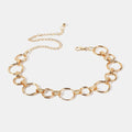 Alloy Chain Circle Shape Belt