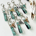 Rhinestone Bull Keychain