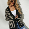 Angel Wings V-Neck Button-Down Cardigan