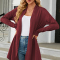 Open Front Long Sleeve Cardigan