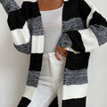 Perfee Striped Long Sleeve Duster Cardigan