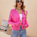 Raglan Sleeve Button Front Cardigan