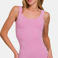 Zenana Ribbed Scoop Neck Tank