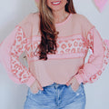 Leopard Exposed Seam Blouse