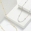 925 Sterling Silver Beaded Necklace