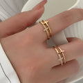 925 Sterling Silver Inland Zircon Cross Ring