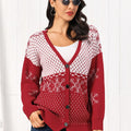 Snowflake Button Down Cardigan