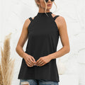 Cutout Mock Neck Tank