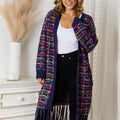 Angel Wings Fringe Hem Open Front Cardigan