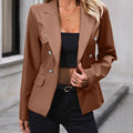 Ivy Lane Button Up Collared Neck Blazer