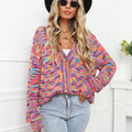 Angel Wings V-Neck Long Sleeve Cardigan
