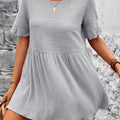 Ivy Lane Round Neck Short Sleeve Blouse