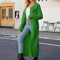 Full Size Collared Open Front Duster Cardigan
