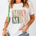 MAMA Round Neck Short Sleeve T-Shirt