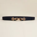 Alloy Buckle Elastic Belt