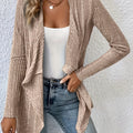 Open Front Long Sleeve Cardigan