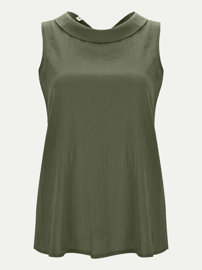 Full Size Round Neck Sleeveless Top